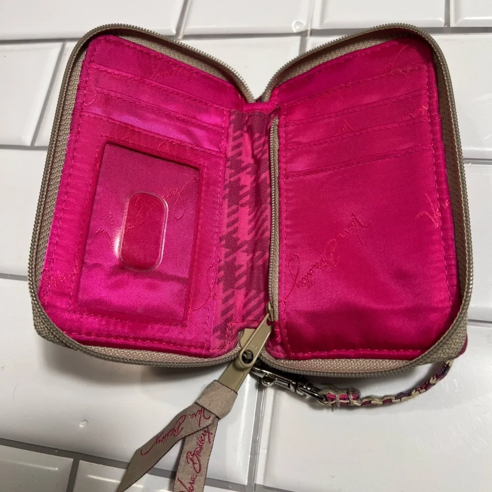 Vera Bradley Vibrant Paisley Wristlet with Strap - Picture 3 of 4